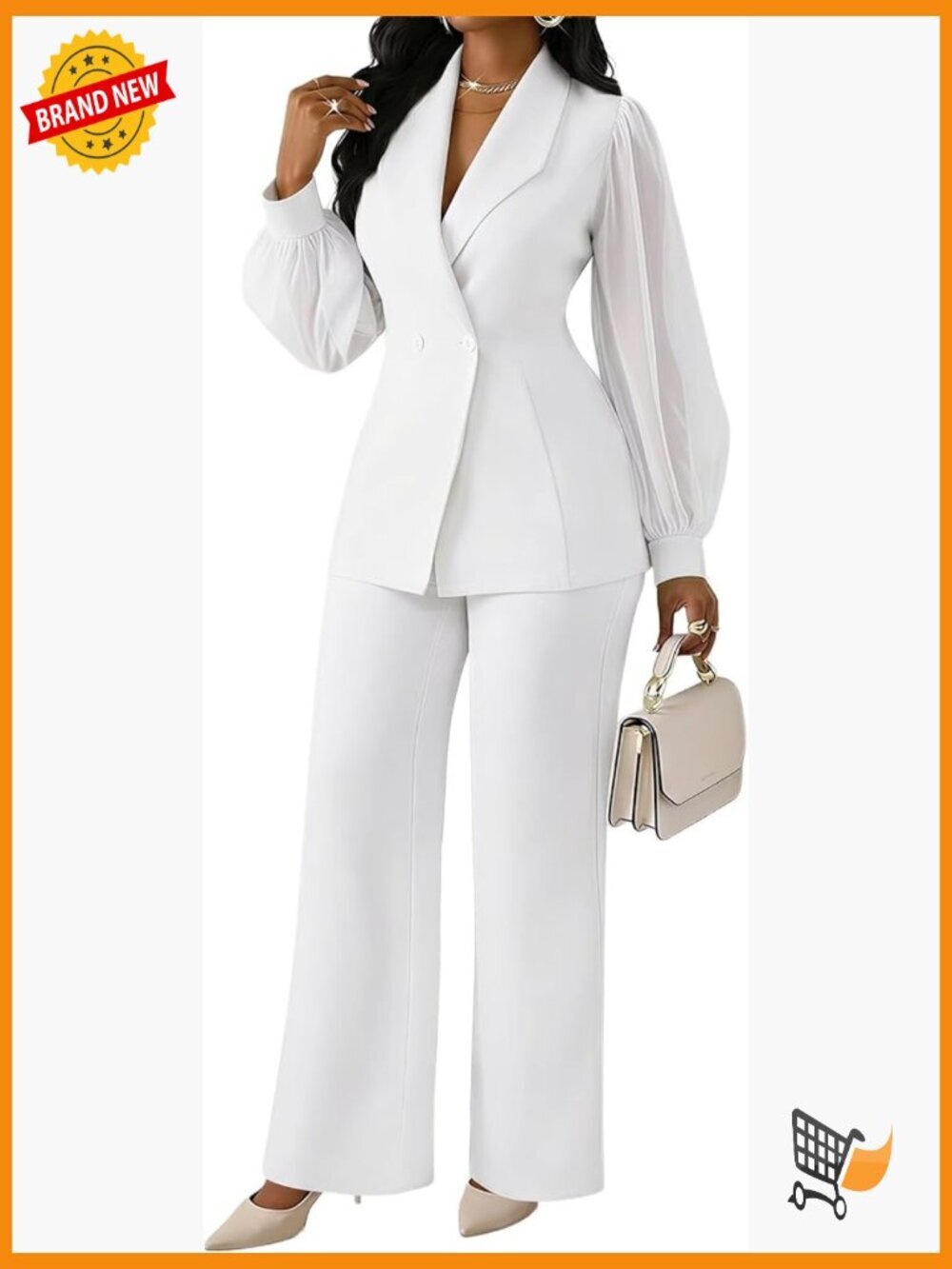 Long Sleeve Blazer Pantsuit Set for Work Office Business Casual Outfits